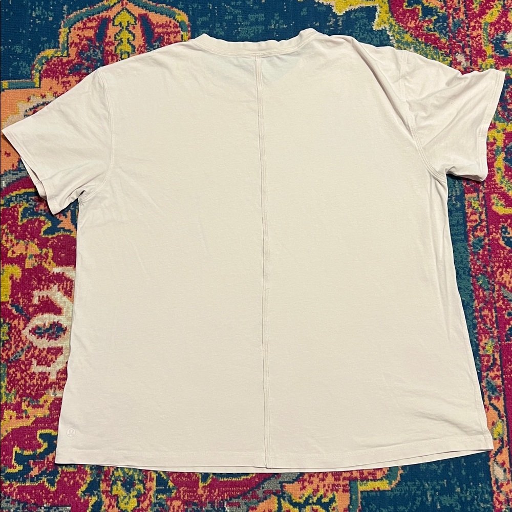 Lululemon All Yours Tee bundle of two pink and grey short sleeve tops size 12 - Picture 5 of 9